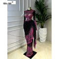 Women Tie Dye Printed Stacked Ruched Long Sleeve Midi Bodycon Maxi Long Dress Birthday Party Education Trendy Dresses
