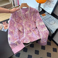 Hanfu Coat Round Neck Buckle Improvement 3d Embroidery Jacket Long-sleeved Jacket Women's Clothing