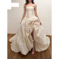 Customized Straight Square Maxi Floor-Length Prom Dress Extreme Cinched Corset Vestidos De Noche Taffeta Evening Dresses