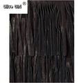 Sexy Women Black Tassel Mini Skirt Party Clubwear Summer Dance PU Leather Layered Fringe Tassel Bodycon Party Short Skirt
