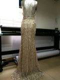 Gold Summer Split Apparel Sexy Women Dress Backless Vintage Dress Sequin Tassel Party Club Wear Maxi Floor Length Dress