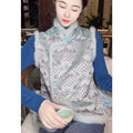 High End Vest Women's Clothes Autumn and Winter New Item, Cotton Jacket Layered Outerwear Ethnic Style