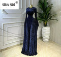 Women O-neck Long Sleeve Pleated Inner A-line Maxi Dress 2026 Evening Sexy Party Birthday Vacation Long Dresses Vestidos