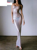 Y2K See Through Women Camisole Dress Sexy Skinny Coquette Vacation Beach Party Midnight Clubwear Bodycon Vestidos