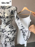 Women Long Sleeve Stacked Mesh See Though with Lining Bodycon Long Dress 2025 Autumn Evening Birthday Sexy Party Dresses