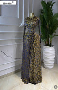 Women Mesh See Through Print Ruched Stacked Long Maxi Dress 2026 Spring Sexy Evening Party Vacation Dresses Vestidos