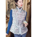 High End Vest Women's Clothes Autumn and Winter New Item, Cotton Jacket Layered Outerwear Ethnic Style