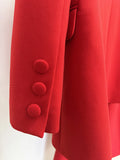 Women's Suits Solid Fashion 3D Flowers Single Breasted Blazer 2 Piece Jacket Pants Outfits Female Formal Pantsuit Set