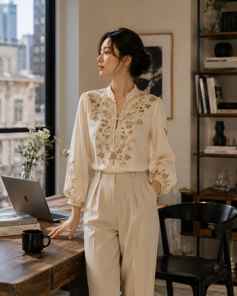 Embroidered Top styled in real life