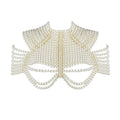 Fashion Pearl Shawl Tops Women 2026 O-neck Handmade Beading Shawl Top Ladies Party Female Elegant Shawl Tops