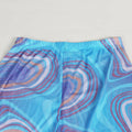 Women 2 Pieces Set Low-Neck Solid Lace Up Corset Top+Stripe Swirl Print Pants Elastic Skinny Sporty Street Outfits