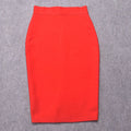 Quality High Waist Women Pencil Bandage Skirts Rose Pink Slim Tight Elastic Streetwear Girl Skirts Bodycon Drop Shipping