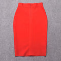 Quality High Waist Women Pencil Bandage Skirts Rose Pink Slim Tight Elastic Streetwear Girl Skirts Bodycon Drop Shipping