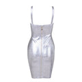 Women's Gold Bandage Dress Bodycon Spaghetti Celebrity Runway Sexy Club Costume Party Summer 2026 New