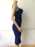 New 2026 Women Sexy Celebrity Midi Red White HL Elastic Bandage Dress Spaghetti Strap Club Bodycon Party Dress Wholesale HL434