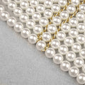 Fashion Pearl Shawl Tops Women 2026 O-neck Handmade Beading Shawl Top Ladies Party Female Elegant Shawl Tops