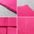 Quality High Waist Women Pencil Bandage Skirts Rose Pink Slim Tight Elastic Streetwear Girl Skirts Bodycon Drop Shipping