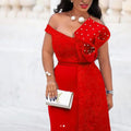Winter Women Slash Neck Short Sleeve Pearl Dress Sexy Office Lady Africa Evening Night Club Party Long Maxi Dresses GL05143