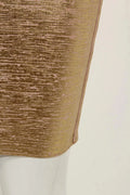 Women's Gold Bandage Dress Bodycon Spaghetti Celebrity Runway Sexy Club Costume Party Summer 2026 New