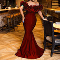 Winter Women Slash Neck Sleeveless Ruffles Empire Dress Sexy Evening Party Night Mermaid Maxi Long Bandage Dresses