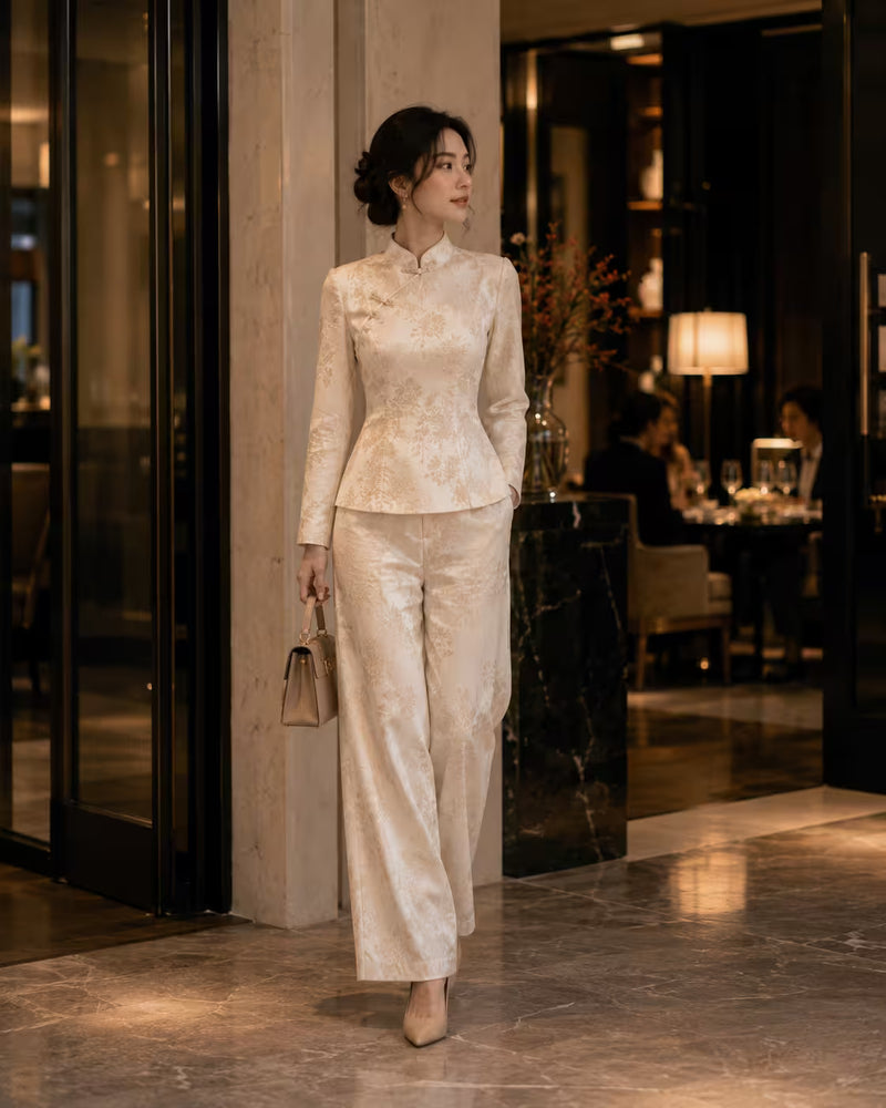 Jacquard Set styled in real life