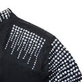 Women Diamonds Hot Rhinestones Mesh See Though Long Sleeve Stretch Jumpsuit Party Evening Playsuit One Piece Set