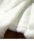 White Winter Cheongsam Shawl Cape Women's Engagement High-end Young Style