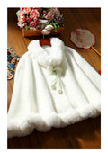 White Winter Cheongsam Shawl Cape Women's Engagement High-end Young Style
