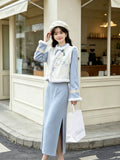 Plush Embroidered Vest Dress Set Unique Beautiful Gentle and Stylish Modified Cheongsam for Winter 2026