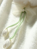 White Winter Cheongsam Shawl Cape Women's Engagement High-end Young Style