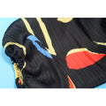 Elegant Women Pleated Half Lantern Sleeve O-neck Slim Maxi Long Dress Print Fashion Autumn 2024 Ruched Dresses Vestidos