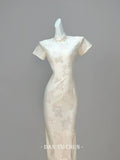 Exquisite Dress Cheongsam with Cloud Shoulders Summer High-end Temperament Improved Girls' Dress