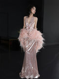 Pink Toast Dress Morning Robe Bride Engagement Wedding Dress High-end Yang Evening Women's Clothing