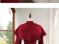 Red Cheongsam Winter Dress Ladies' Engagement Particularly Beautifulwaist Pinching High-end Elegant Noble for Marriage