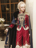 Royal Glory Lolita Prince Series Cloak European Style Middle Ages Palace Court Attire Fiesta Carnival Halloween Cosplay Costume
