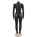 Women  Fashion Mesh See Though Diamonds Hot Rhinestones Sexy Party Club Jumpsuit One Piece Suit Romper Playsuits