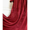 Red Dress Engagement Cheongsam Qipao Improved High-end Horn Sleeve Embroidered Waist National Style Dress