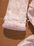 Pink Dress Cheongsam Winter Clothing for Women 2026 New Year's Clothing with Thick Velvet and Long Sleeves for Autumn