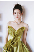 Tub Top Morning Gown Female Bride Engagement Wedding Evening Dress Female Yellow High-end Style Toasting Dress Light Wedding Dress