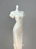 Exquisite Dress Cheongsam with Cloud Shoulders Summer High-end Temperament Improved Girls' Dress