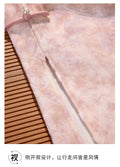 Pink Dress Cheongsam Winter Clothing for Women 2026 New Year's Clothing with Thick Velvet and Long Sleeves for Autumn