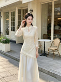 Fake Two Dresses Improved Cheongsam Women's Clothing 2026 Autumn New Style Elegant and High-end Dress for Girls