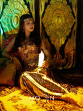 Exotic Photography Egyptian Goddess Dress Set Bar Shooting Travel Photography Skirt Ethnic Costume Stage Costume Hanfu Fengfu Banquet Performance Party