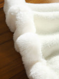 White Winter Cheongsam Shawl Cape Women's Engagement High-end Young Style