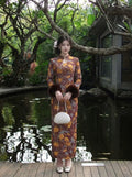 2026 Autumn and Winter Dress Cheongsam Temperament Qipao Dress Women's Clothes