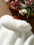 White Winter Cheongsam Shawl Cape Women's Engagement High-end Young Style