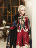 Royal Glory Lolita Prince Series Cloak European Style Middle Ages Palace Court Attire Fiesta Carnival Halloween Cosplay Costume
