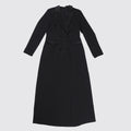 Fashion Women OL Work Double Breasted Notched Long Sleeve Maxi Dress Spring Sexy Night Elegant Party Street Long Dresses