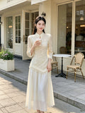Fake Two Dresses Improved Cheongsam Women's Clothing 2026 Autumn New Style Elegant and High-end Dress for Girls