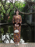 2026 Autumn and Winter Dress Cheongsam Temperament Qipao Dress Women's Clothes